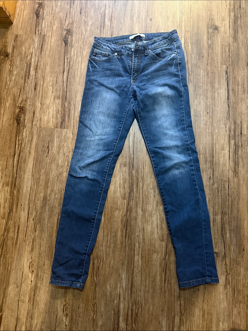 KanCan Women's Skinny Jeans in Dark Blue Wash